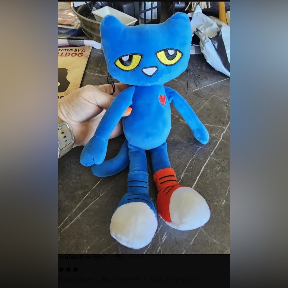 Pete the cat stuffed animal